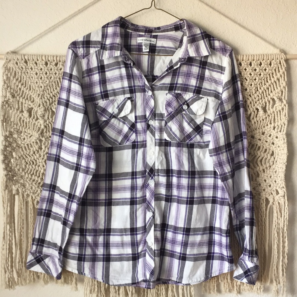 Croft & Barrow Plaid Button-Up
